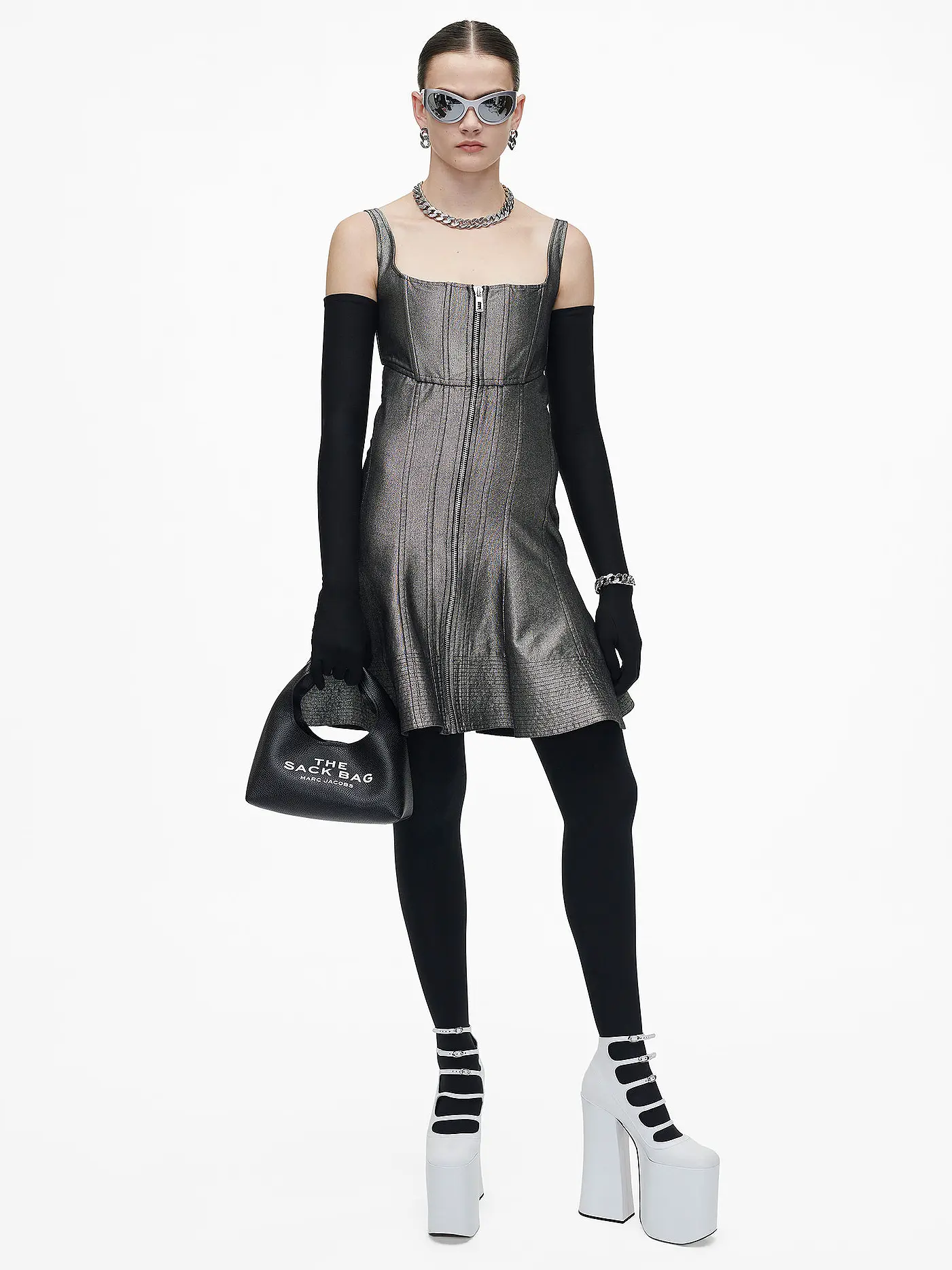 MARC JACOBS | Ledertasche - Henkeltasche THE MINI SACK | 